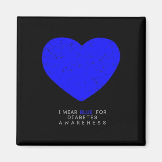 Diabetes Awareness Heart Magnet (Vorne)