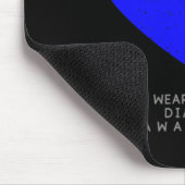 Diabetes Awareness Heart Mousepad (Ecke)