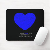 Diabetes Awareness Heart Mousepad (Mit Mouse)