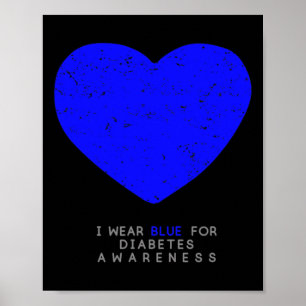 Diabetes Awareness Heart Poster
