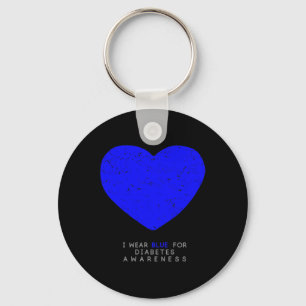 Diabetes Awareness Heart Schlüsselanhänger