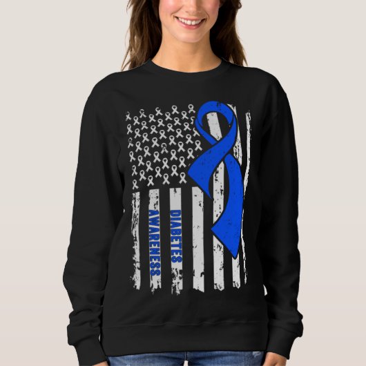 Diabetes Awareness  In November We Wear Blue Sweatshirt (Vorderseite)