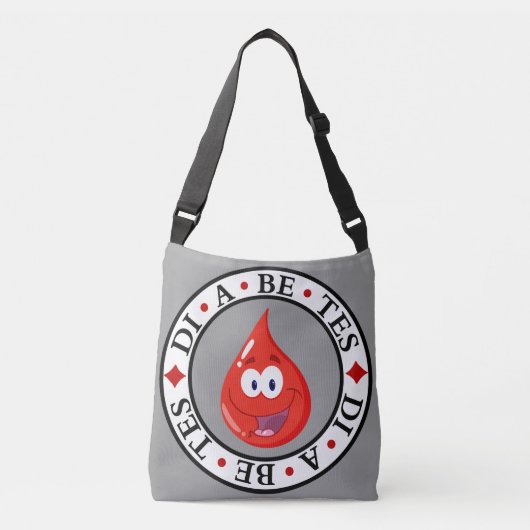 Diabetes Awareness Messenger Bag Tragetaschen Mit Langen Trägern (Vorderseite)