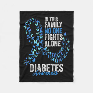 Diabetes Awareness Mont Butterfells Blue Ribbon Fleecedecke