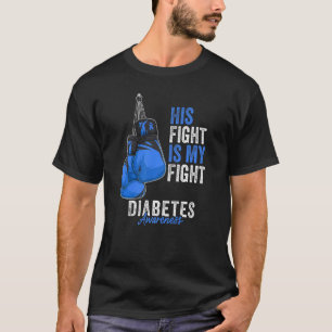 Diabetes Awareness Montag Boxing Gloves Dark Blue T-Shirt