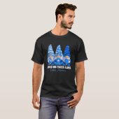 Diabetes Awareness Month Blue Ribbon Gnomies Suppo T-Shirt (Vorne ganz)