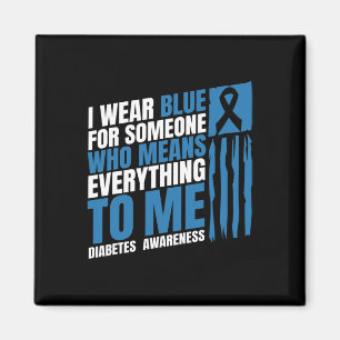 Diabetes Awareness Month Messy Bun Mother T1 T2 Magnet
