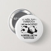 Diabetes Awareness Month Ribbon Geschenke Button (Vorne & Hinten)
