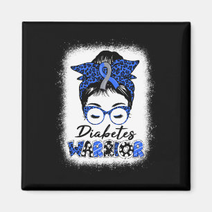 Diabetes Awareness Month Typ T1d T2d Messy Bun Wa Magnet
