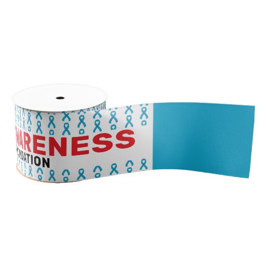 Diabetes Awareness Pattern Ribbon Ripsband (Spule)