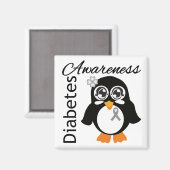 Diabetes Awareness Penguin Magnet (Vorderseite/Rückseite)