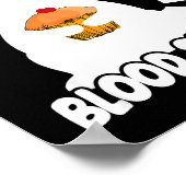 Diabetes Awareness Quote Racoon Feral Like My Bloo Poster (Ecke)