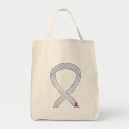 Diabetes Awareness Ribbon Custom Art Toag Tragetasche (Vorne)