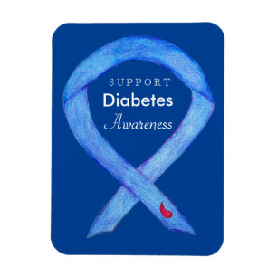 Diabetes Awareness Ribbon Custom Kühlschrankmagnet Magnet