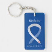 Diabetes Awareness Ribbon Custom Schlüsselanhänger (Vorderseite)