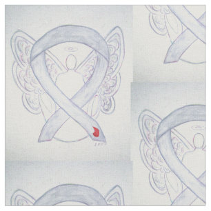 Diabetes Awareness Ribbon Engel Custom Fabric Stoff