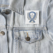 Diabetes Awareness Ribbon Engel Customized Art But Button (Beispiel)