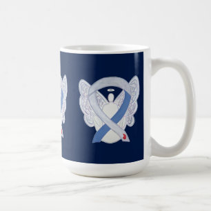 Diabetes Awareness Ribbon IDDM Angel Art Tasse