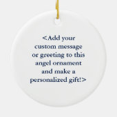 Diabetes Awareness Ribbon IDDM Angel Ornamente (Hinten)