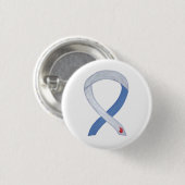 Diabetes Awareness Ribbon IDDM Custom Buttons (Vorne & Hinten)