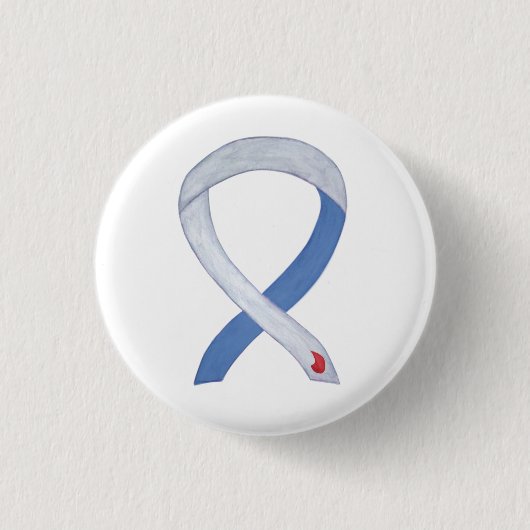 Diabetes Awareness Ribbon IDDM Custom Buttons (Vorderseite)