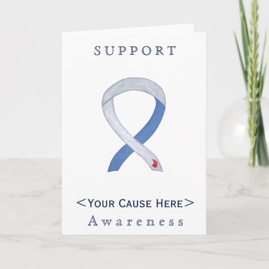 Diabetes Awareness Ribbon IDDM Custom Note Card Karte (Vorderseite)