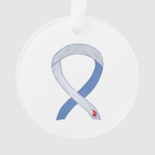 Diabetes Awareness Ribbon IDDM Custom Ornaments Ornament