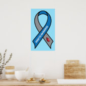Diabetes Awareness Ribbon Poster (Küche)