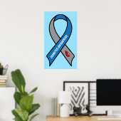 Diabetes Awareness Ribbon Poster (Heimbüro)