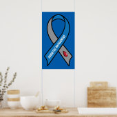 Diabetes Awareness Ribbon Poster (Küche)