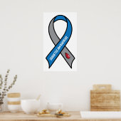Diabetes Awareness Ribbon Poster (Küche)