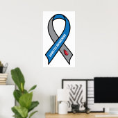 Diabetes Awareness Ribbon Poster (Heimbüro)