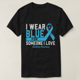 Diabetes Awareness Shirt, ich trage blaues Shirt