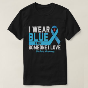 Diabetes Awareness Shirt, ich trage blaues Shirt