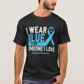 Diabetes Awareness Shirt, ich trage blaues Shirt (Vorderseite)