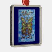 Diabetes Awareness Support Butterfly Art Ornament (Rechts)