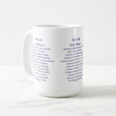 Diabetes Awareness Support Geo Cups oder Tasse (Vorderseite Links)