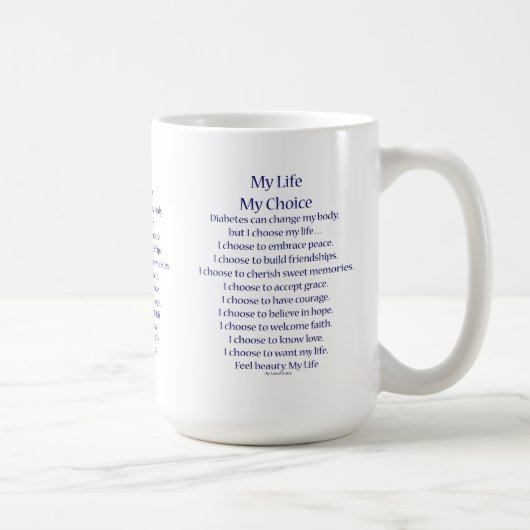 Diabetes Awareness Support Geo Cups oder Tasse (Rechts)