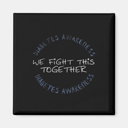 Diabetes Awareness T1D - Diabetes Mama Vater Famil Magnet (Vorne)