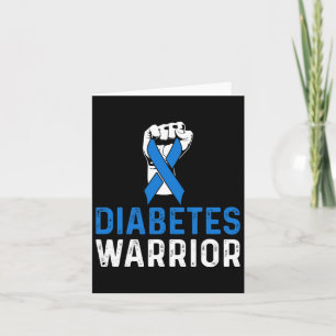 Diabetes Awareness T1d Diabetes Warrior Karte