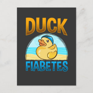 Diabetes Awareness T1D diabetische medizinische Ge Postkarte