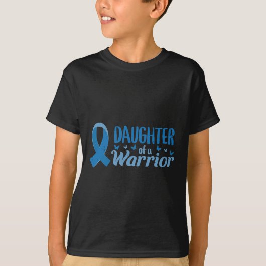 Diabetes Awareness-Tochter eines Kriegers T1 T2 T-Shirt (Vorderseite)