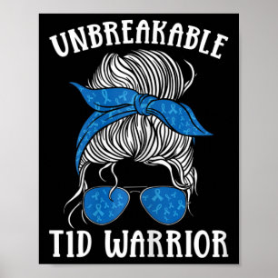Diabetes Awareness Typ 1 Diabetes Unbrechbar T1d Poster