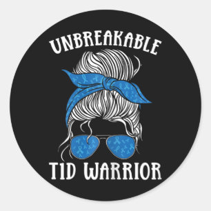 Diabetes Awareness Typ 1 Diabetes Unbrechbar T1d Runder Aufkleber