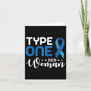 Diabetes Awareness Typ 1 - Diabetiker T1d 2 Karte