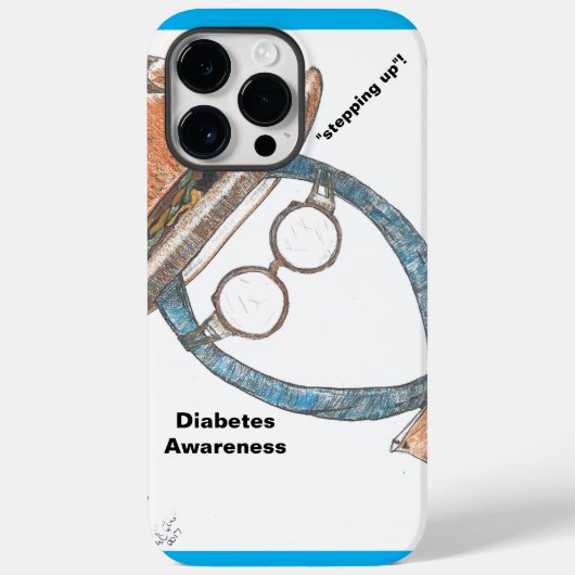 Diabetes-Bewusstsein Case-Mate iPhone Hülle (Rückseite)