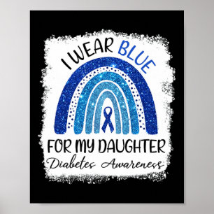 Diabetes-Bewusstsein, das ich für meine Tochter bl Poster