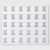 Diabetes-Bewusstsein Geschenkpapier (Flach)