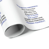 Diabetes-Bewusstsein Geschenkpapier (Rolleneckpunkt)