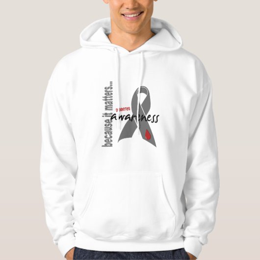 Diabetes-Bewusstsein Hoodie (Vorderseite)